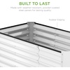 image:imageBest Choice Products 6x3x2ft Outdoor Metal Raised Garden Bed Deep Root Box Planter for Vegetables Flowers Herbs 269 Gallon Capacity 100 Non Toxic Materials  Gun MetalWhite