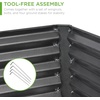 image:imageBest Choice Products 6x3x2ft Outdoor Metal Raised Garden Bed Deep Root Box Planter for Vegetables Flowers Herbs 269 Gallon Capacity 100 Non Toxic Materials  Gun MetalGun Metal