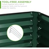 image:imageBest Choice Products 6x3x2ft Outdoor Metal Raised Garden Bed Deep Root Box Planter for Vegetables Flowers Herbs 269 Gallon Capacity 100 Non Toxic Materials  Gun MetalDark Green