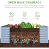 image:imageBest Choice Products 6x3x2ft Outdoor Metal Raised Garden Bed Deep Root Box Planter for Vegetables Flowers Herbs 269 Gallon Capacity 100 Non Toxic Materials  Gun MetalMist Blue