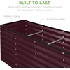 image:imageBest Choice Products 6x3x2ft Outdoor Metal Raised Garden Bed Deep Root Box Planter for Vegetables Flowers Herbs 269 Gallon Capacity 100 Non Toxic Materials  Gun MetalBurgundy