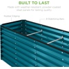 image:imageBest Choice Products 6x3x2ft Outdoor Metal Raised Garden Bed Deep Root Box Planter for Vegetables Flowers Herbs 269 Gallon Capacity 100 Non Toxic Materials  Gun MetalPeacock Blue