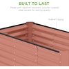image:imageBest Choice Products 6x3x2ft Outdoor Metal Raised Garden Bed Deep Root Box Planter for Vegetables Flowers Herbs 269 Gallon Capacity 100 Non Toxic Materials  Gun MetalTerracotta
