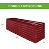 image:imageBest Choice Products 6x3x2ft Outdoor Metal Raised Garden Bed Deep Root Box Planter for Vegetables Flowers Herbs 269 Gallon Capacity 100 Non Toxic Materials  Gun MetalRoyal Red