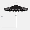 image:imageBest Choice Products 9ft Patio Market Umbrella with Scallop Trim UVFadeResistant 210g Canopy Crank amp Tilt Wind Vent HeavyDuty Frame  TanBlack