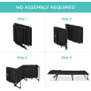 image:imageBest Choice Products Extra Wide Patio Chaise Lounge Chair Portable Outdoor Folding Recliner for Lawn w 8 Positions Handles 440lb Capacity  PeacockBlack