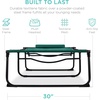 image:imageBest Choice Products Extra Wide Patio Chaise Lounge Chair Portable Outdoor Folding Recliner for Lawn w 8 Positions Handles 440lb Capacity  PeacockForest Green