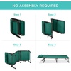 image:imageBest Choice Products Extra Wide Patio Chaise Lounge Chair Portable Outdoor Folding Recliner for Lawn w 8 Positions Handles 440lb Capacity  PeacockForest Green