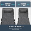 image:imageBest Choice Products Extra Wide Patio Chaise Lounge Chair Portable Outdoor Folding Recliner for Lawn w 8 Positions Handles 440lb Capacity  PeacockGrey