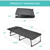 image:imageBest Choice Products Extra Wide Patio Chaise Lounge Chair Portable Outdoor Folding Recliner for Lawn w 8 Positions Handles 440lb Capacity  PeacockGrey