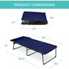 image:imageBest Choice Products Extra Wide Patio Chaise Lounge Chair Portable Outdoor Folding Recliner for Lawn w 8 Positions Handles 440lb Capacity  PeacockNavy