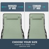 image:imageBest Choice Products Extra Wide Patio Chaise Lounge Chair Portable Outdoor Folding Recliner for Lawn w 8 Positions Handles 440lb Capacity  PeacockSage Green