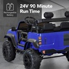 image:imageBest Choice Products Kids 24V 2Seater Electric Ride On Car Truck w 132lb Weight Capacity Parent Control Bluetooth LED Lights  Ultimate PinkBlue