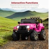 image:imageBest Choice Products Kids 24V 2Seater Electric Ride On Car Truck w 132lb Weight Capacity Parent Control Bluetooth LED Lights  Ultimate PinkHot Pink