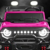 image:imageBest Choice Products Kids 24V 2Seater Electric Ride On Car Truck w 132lb Weight Capacity Parent Control Bluetooth LED Lights  Ultimate PinkHot Pink
