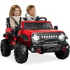 image:imageBest Choice Products Kids 24V 2Seater Electric Ride On Car Truck w 132lb Weight Capacity Parent Control Bluetooth LED Lights  Ultimate PinkRed