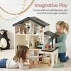 image:imageBest Choice Products Modern Wooden Dollhouse for Kids 3Story Doll House with 40 Furniture Accessories Interactive Dollhouse Set with Dolls MultiRoom Design for Girls amp Boys  SageBlack