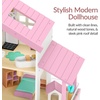 image:imageBest Choice Products Modern Wooden Dollhouse for Kids 3Story Doll House with 40 Furniture Accessories Interactive Dollhouse Set with Dolls MultiRoom Design for Girls amp Boys  SagePink