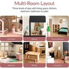 image:imageBest Choice Products Modern Wooden Dollhouse for Kids 3Story Doll House with 40 Furniture Accessories Interactive Dollhouse Set with Dolls MultiRoom Design for Girls amp Boys  SageBlack
