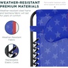 image:imageBest Choice Products Oversized Zero Gravity Chair Folding Outdoor Patio Lounge Recliner wCup Holder Accessory Tray Pillow  Dusty BlueAmerican Flag