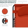 image:imageBest Choice Products Oversized Zero Gravity Chair Folding Outdoor Patio Lounge Recliner wCup Holder Accessory Tray Pillow  Dusty BlueBurnt Orange
