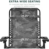 image:imageBest Choice Products Oversized Zero Gravity Chair Folding Outdoor Patio Lounge Recliner wCup Holder Accessory Tray Pillow  Dusty BlueCamouflage
