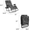 image:imageBest Choice Products Oversized Zero Gravity Chair Folding Outdoor Patio Lounge Recliner wCup Holder Accessory Tray Pillow  Dusty BlueCamouflage