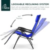 image:imageBest Choice Products Oversized Zero Gravity Chair Folding Outdoor Patio Lounge Recliner wCup Holder Accessory Tray Pillow  Dusty BlueCobalt Blue