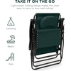 image:imageBest Choice Products Oversized Zero Gravity Chair Folding Outdoor Patio Lounge Recliner wCup Holder Accessory Tray Pillow  Dusty BlueForest Green