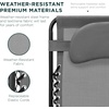 image:imageBest Choice Products Oversized Zero Gravity Chair Folding Outdoor Patio Lounge Recliner wCup Holder Accessory Tray Pillow  Dusty BlueIce Gray