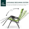 image:imageBest Choice Products Oversized Zero Gravity Chair Folding Outdoor Patio Lounge Recliner wCup Holder Accessory Tray Pillow  Dusty BlueLime Green
