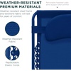 image:imageBest Choice Products Oversized Zero Gravity Chair Folding Outdoor Patio Lounge Recliner wCup Holder Accessory Tray Pillow  Dusty BlueMarine