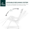 image:imageBest Choice Products Oversized Zero Gravity Chair Folding Outdoor Patio Lounge Recliner wCup Holder Accessory Tray Pillow  Dusty BlueSnow