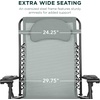 image:imageBest Choice Products Oversized Zero Gravity Chair Folding Outdoor Patio Lounge Recliner wCup Holder Accessory Tray Pillow  Dusty BlueStardew