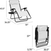 image:imageBest Choice Products Oversized Zero Gravity Chair Folding Outdoor Patio Lounge Recliner wCup Holder Accessory Tray Pillow  Dusty BlueWhite