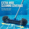 image:imageBest Choice Products Pool Cleaning Kit  3 in 1 Includes Pool Brush Skimmer Net 9 ft Adjustable Aluminum Pole for Wall amp Surface Cleaning of Above Ground Pools Inground Pools Spas Hot Tubs