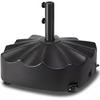 image:imageBest Choice Products 123lb Capacity Fillable Mobile Umbrella Base Heavy Duty Market Stand for Patio Deck Poolside Easy to move w 4 wheels  Wavy Design  BlackBlack