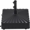 image:imageBest Choice Products 123lb Capacity Fillable Mobile Umbrella Base Heavy Duty Market Stand for Patio Deck Poolside w 4 Wheels 2 Locks 2 Knobs WindResistant Scallop Design  WhiteBlack