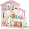 image:imageBest Choice Products Modern Wooden Dollhouse for Kids 3Story Doll House with 40 Furniture Accessories Interactive Dollhouse Set with Dolls MultiRoom Design for Girls amp Boys  SagePink