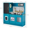 image:imageBest Choice Products Wooden Play Kitchen for Kids Pretend Play Cooking Toy Set with Sink Oven Microwave Refrigerator Ice Maker amp Accessories Kitchen Playset for Toddlers Ages 3  Plush PinkTeal