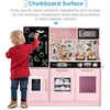 image:imageBest Choice Products Wooden Play Kitchen for Kids Pretend Play Cooking Toy Set with Sink Oven Microwave Refrigerator Ice Maker amp Accessories Kitchen Playset for Toddlers Ages 3  Plush PinkPink Floral