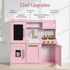 image:imageBest Choice Products Wooden Play Kitchen for Kids Pretend Play Cooking Toy Set with Sink Oven Microwave Refrigerator Ice Maker amp Accessories Kitchen Playset for Toddlers Ages 3  Plush PinkRose