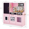 image:imageBest Choice Products Wooden Play Kitchen for Kids Pretend Play Cooking Toy Set with Sink Oven Microwave Refrigerator Ice Maker amp Accessories Kitchen Playset for Toddlers Ages 3  Plush PinkPink Floral