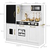 image:imageBest Choice Products Wooden Play Kitchen for Kids Pretend Play Cooking Toy Set with Sink Oven Microwave Refrigerator Ice Maker amp Accessories Kitchen Playset for Toddlers Ages 3  Plush PinkWhite Bevel