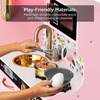 image:imageBest Choice Products Wooden Play Kitchen for Kids Pretend Play Cooking Toy Set with Sink Oven Microwave Refrigerator Ice Maker amp Accessories Kitchen Playset for Toddlers Ages 3  Plush PinkPink Floral