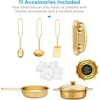 image:imageBest Choice Products Wooden Play Kitchen for Kids Pretend Play Cooking Toy Set with Sink Oven Microwave Refrigerator Ice Maker amp Accessories Kitchen Playset for Toddlers Ages 3  Plush PinkEspresso