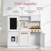 image:imageBest Choice Products Wooden Play Kitchen for Kids Pretend Play Cooking Toy Set with Sink Oven Microwave Refrigerator Ice Maker amp Accessories Kitchen Playset for Toddlers Ages 3  Plush PinkIvory