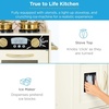 image:imageBest Choice Products Wooden Play Kitchen for Kids Pretend Play Cooking Toy Set with Sink Oven Microwave Refrigerator Ice Maker amp Accessories Kitchen Playset for Toddlers Ages 3  Plush PinkCream