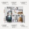 image:imageBest Choice Products Wooden Play Kitchen for Kids Pretend Play Cooking Toy Set with Sink Oven Microwave Refrigerator Ice Maker amp Accessories Kitchen Playset for Toddlers Ages 3  Plush PinkIvory