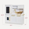 image:imageBest Choice Products Wooden Play Kitchen for Kids Pretend Play Cooking Toy Set with Sink Oven Microwave Refrigerator Ice Maker amp Accessories Kitchen Playset for Toddlers Ages 3  Plush PinkIvory